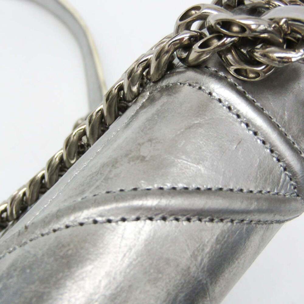 CHRISTIAN DIOR Silver Leather Shoulder Bag - Picture 11 of 16